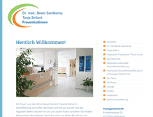 Tablet Screenshot of frauenaerztinnen-ab.de